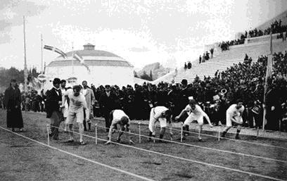 the 100 m.